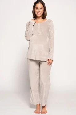 Pijama de velour maternity