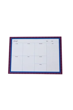 Planejador de mesa semanal - Pied-De-Poule