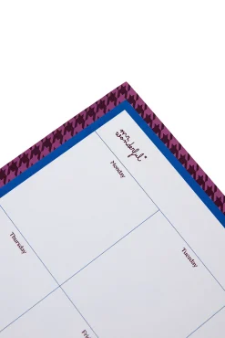 Planejador de mesa semanal - Pied-De-Poule