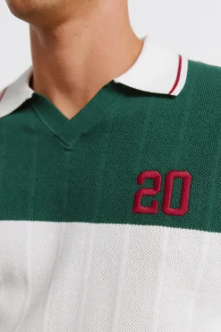 Polo desportivo com contraste