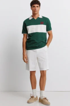Polo desportivo com contraste
