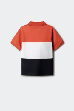 Polo oxford cortado e cosido para menino