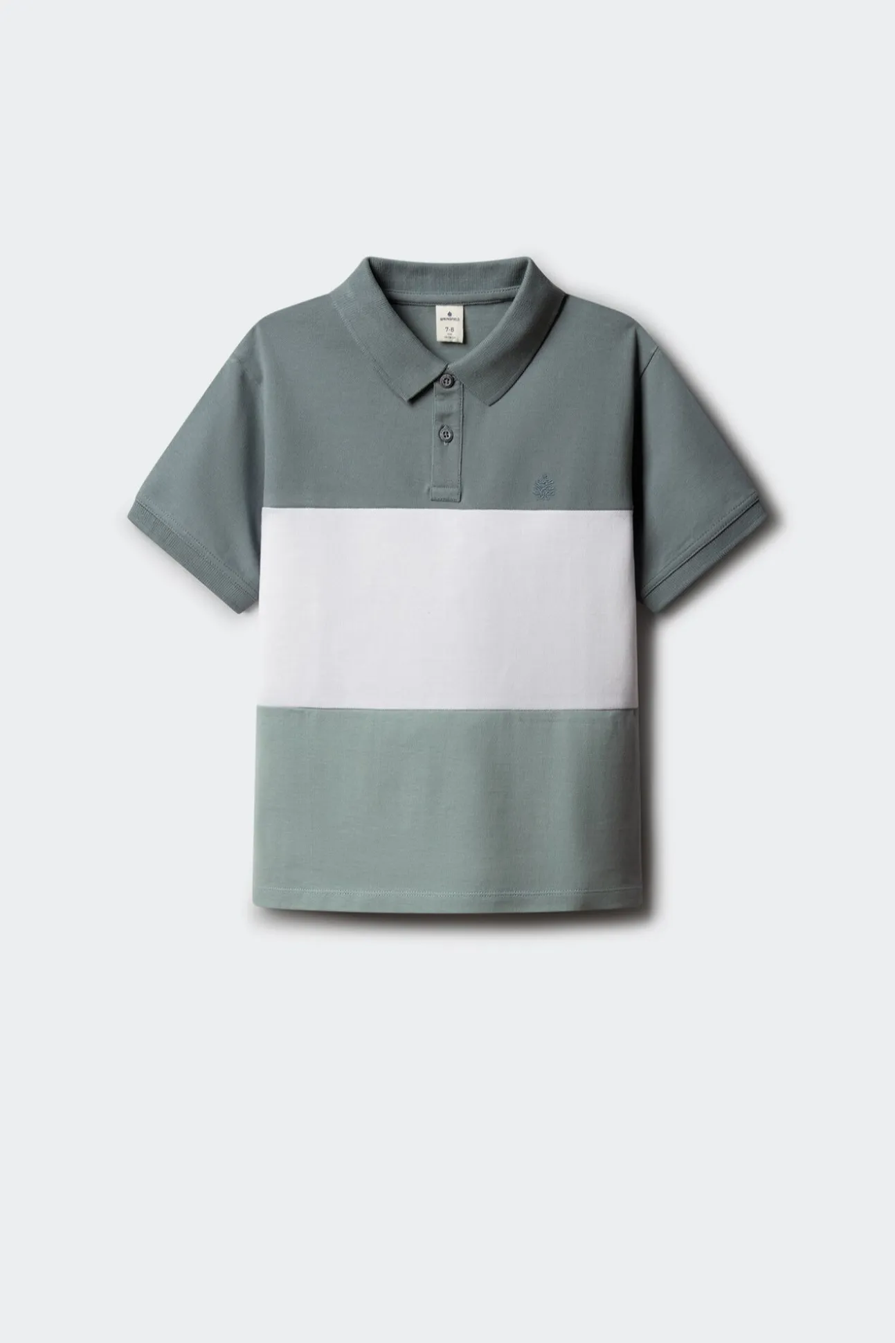 Polo oxford cortado e cosido para menino