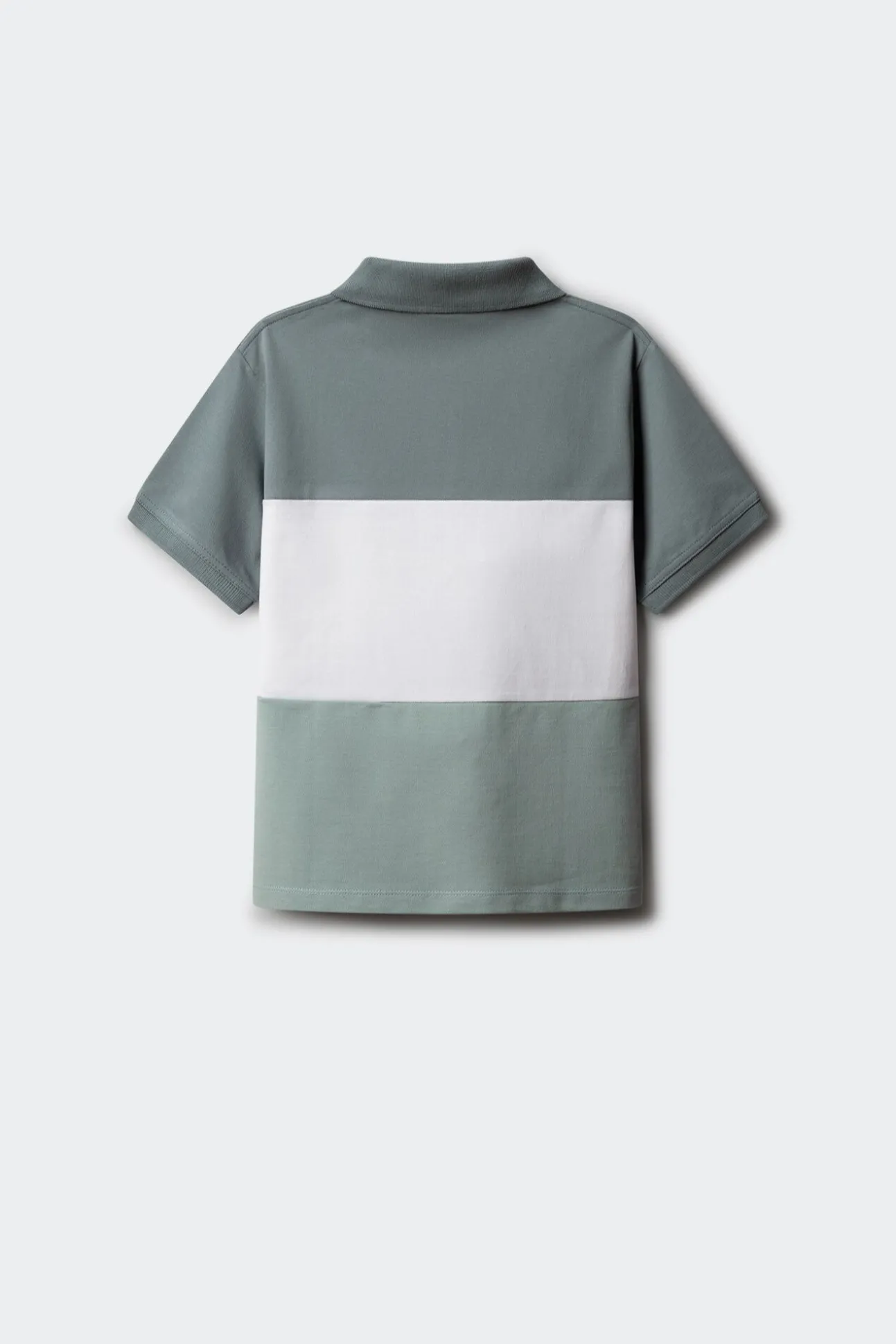 Polo oxford cortado e cosido para menino