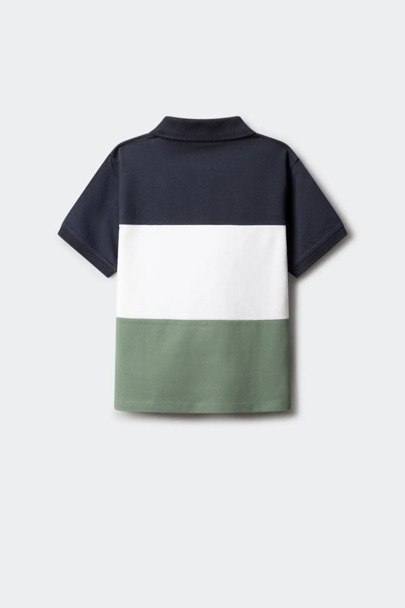 Polo oxford cortado e cosido para menino
