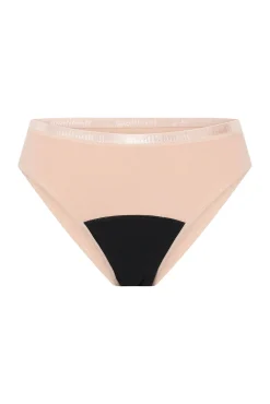 Recycled Swimwear Bikini Brief preta Leve Moderada