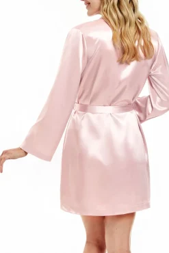 Robe curta básica em cetim