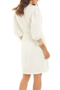Robe curta em crepe noa