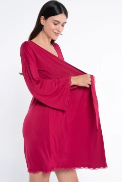 Robe de pré-mamã com renda renda