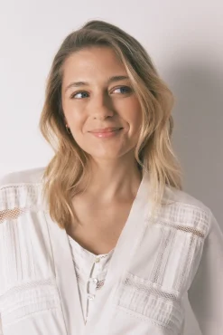 Robe midi maternity em algodão branco
