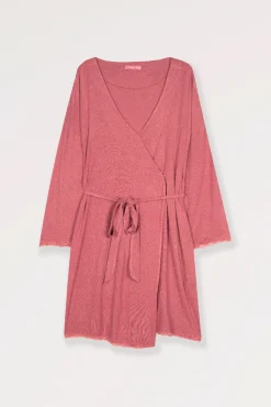 Robe pré-mamã com renda no tom