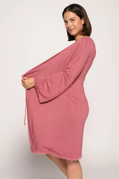 Robe pré-mamã com renda no tom