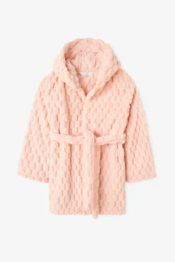 Robe rosa de textura suave para meninas