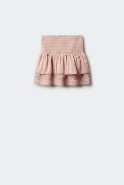 Saia de folhos para menina