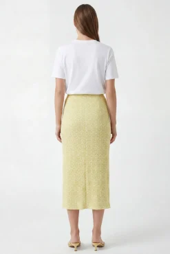 Saia midi estampada