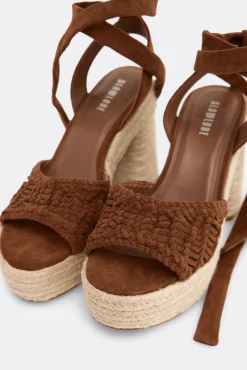 Sandalia plataforma crochet