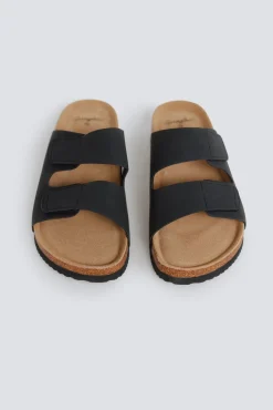 Sandálias de velcro de tira dupla