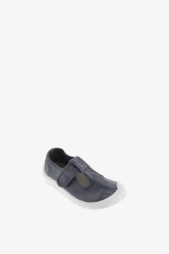 Sandálias barefoot em lona tintada