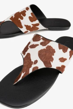 Sandálias estampado animal