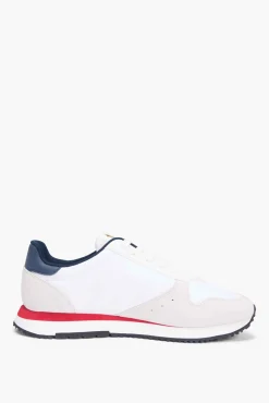 Sapatilhas runner Tommy Jeans brancas com detalhes em contraste