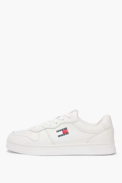 Sapatilhas Tommy Jeans brancas com logo bandeira