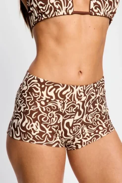 Short de banho menstrual fluxo super Sea Swirl