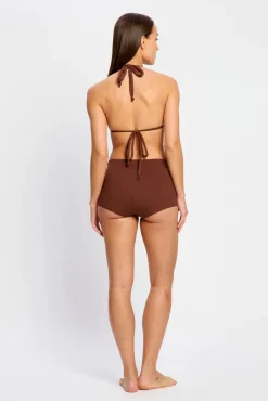 Short de banho menstrual fluxo super chocolate