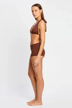 Short de banho menstrual fluxo super chocolate