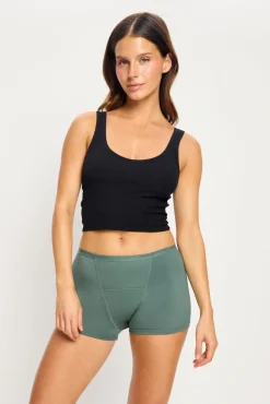 Short Menstrual em Bambu Fluxo Super Green