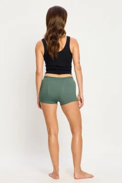 Short Menstrual em Bambu Fluxo Super Green