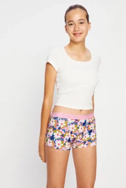 Short Menstrual Teen em Algodão Orgânico Fluxo Super Pink