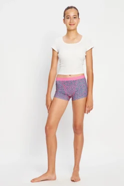 Short Menstrual Teen em Algodão Orgânico Fluxo Super Pink