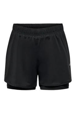 Shorts corte solto cintura média