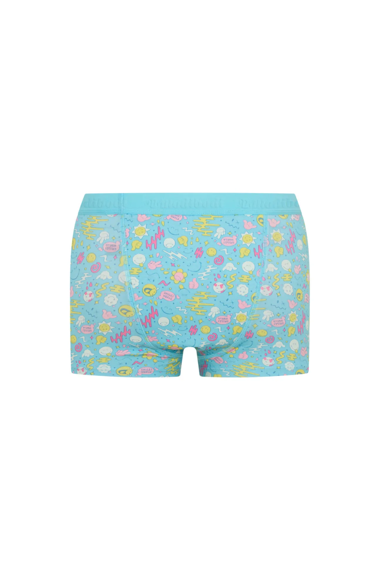 SmileyWorld® Short Menstrual Teen em Algodão Orgânico Fluxo Super Blue
