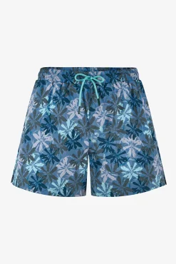 Soutien balconette azul com bordados florais