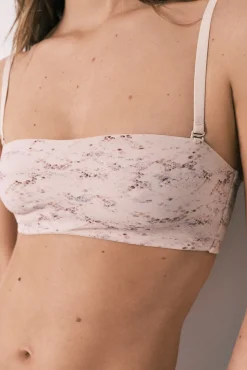 Soutien bandeau sem costura estampado serpente