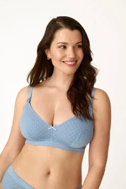 Soutien bralette maternity com enchimento de bolinhas