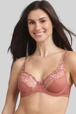 Soutien clássico com aros bordado floral