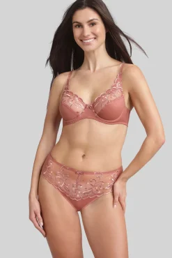 Soutien clássico com aros bordado floral