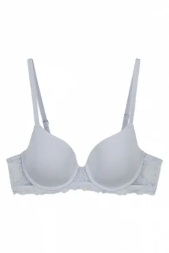 Soutien clássico em microfibra e renda azul BEAUTIFUL