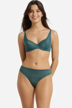 Soutien com aro de renda floral