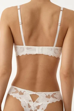 Soutien com enchimento em renda branco