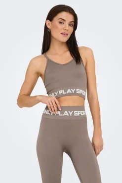 Soutien desportivo com alças e suporte médio