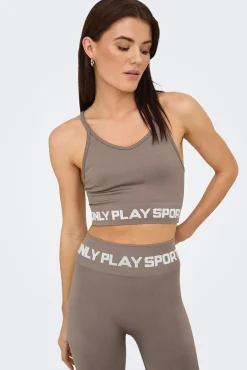 Soutien desportivo com alças e suporte médio