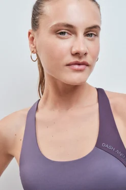 Soutien desportivo crop 4D Stretch grená