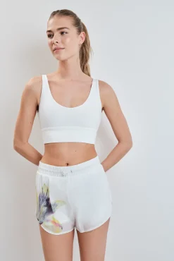 Soutien desportivo crop 4D Stretch branco