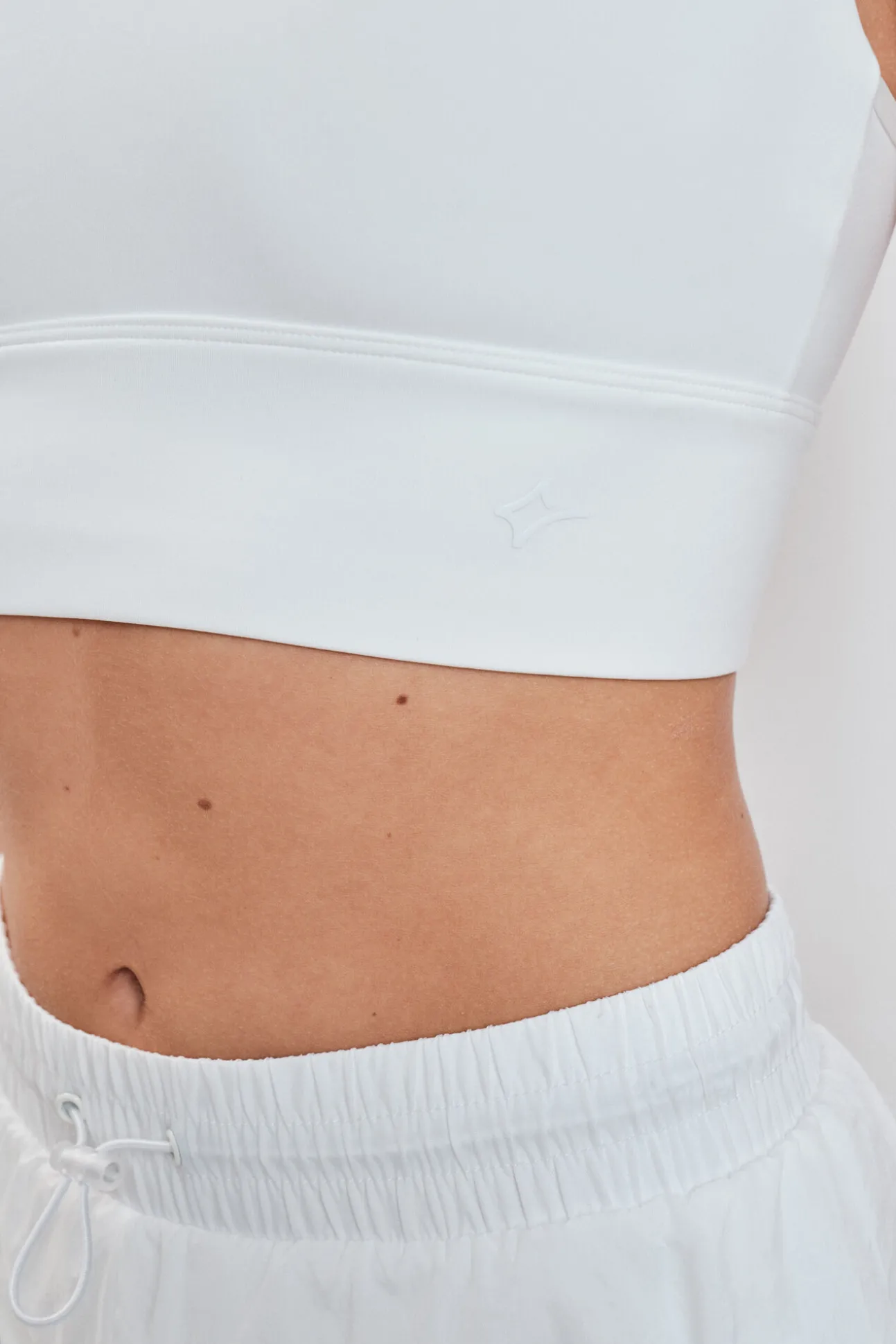 Soutien desportivo crop 4D Stretch branco