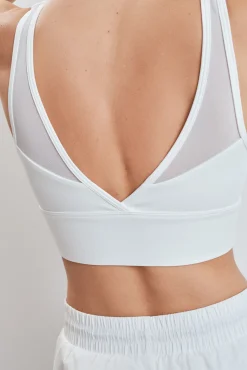 Soutien desportivo crop 4D Stretch branco