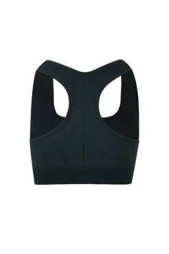 Soutien desportivo fecho-éclair central verde SEAMLESS FIT