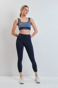 Soutien desportivo SEAMLESS COMFORT estampado vichy azul
